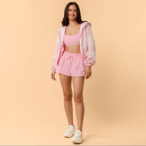 Blogilates Women's Marshmallow Dolphin Shorts - Pink M - Picture 8 of 16